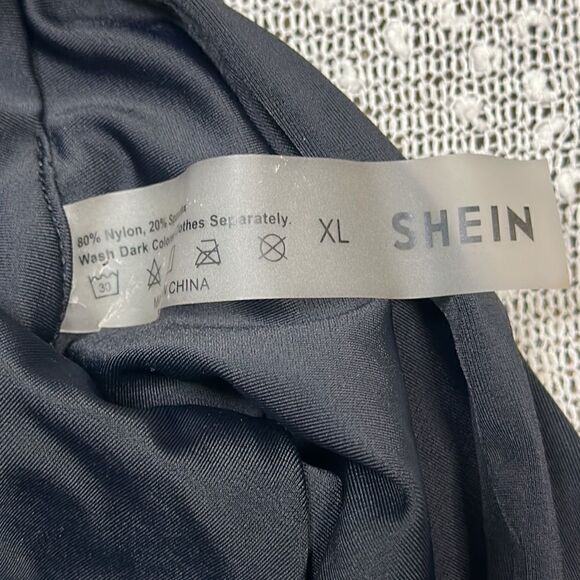 HOT TOPIC Galaxy Purple Lattice Reversible Swim Swimsuit Bikini Large NWT - Picture 4 of 13